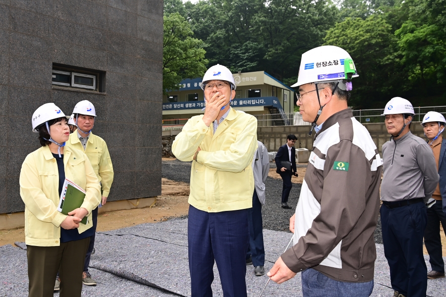 이재호 연수구청장, 선학동 공동주택 신축공사 현장점검