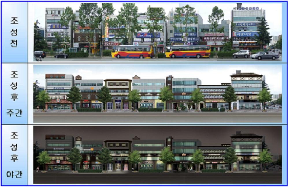 연수구,「간판이 아름다운 거리」시범가로 조성의 1번째 이미지
