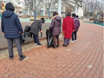 연수구 연수3동 통장자율회, 설 연휴 대비 지역 대청소