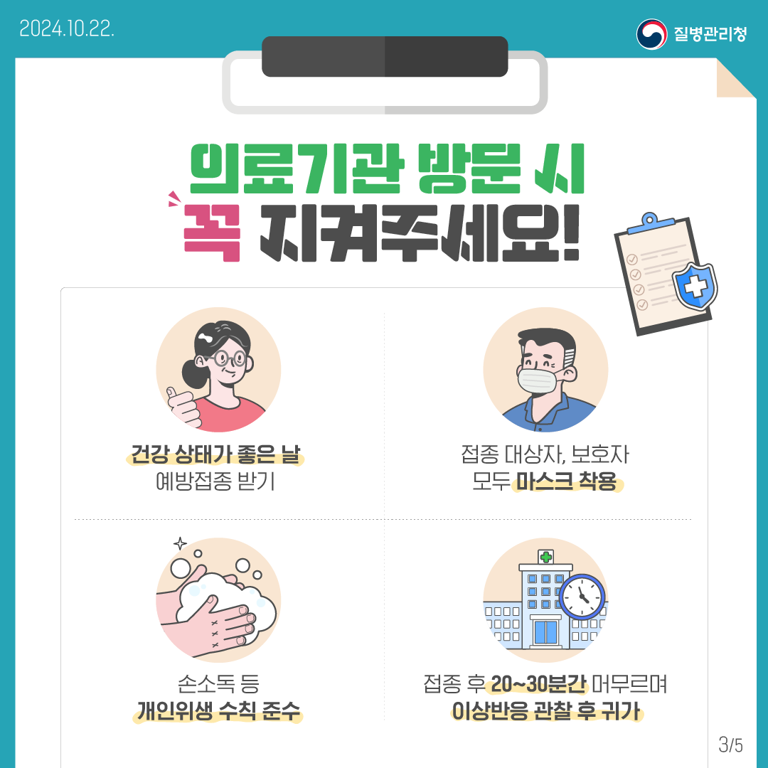 '24-'25절기 인플루엔자,코로나19 동시 예방접종 카드뉴스2의 1번째 이미지